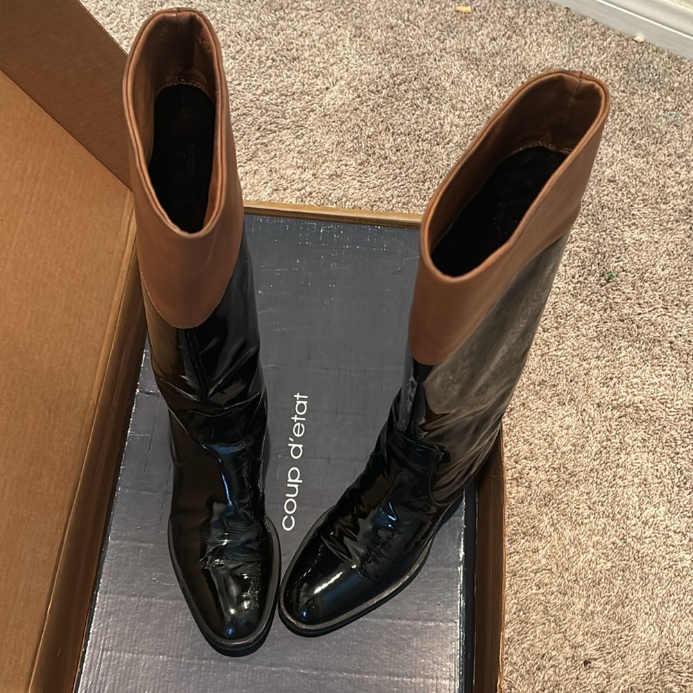 Genuine Leather & Patent Boots 👢 - Picture 3 of 5